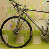 titanium bike foto