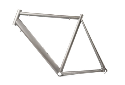 Custom titanium bicycle frame
