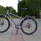 Титановый велосипед с планетаркой Rohloff и ремнем Gates