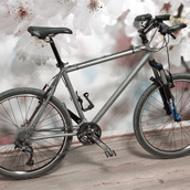Титановый горный велосипед