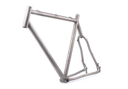 Custom titanium bicycle frame