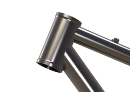 Custom titanium bicycle frame