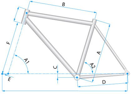 Custom titanium bicycle frame