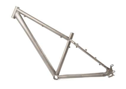 hybrid titanium bicycle frame