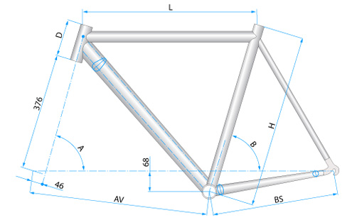 ti road bicycle frame RC-AERO