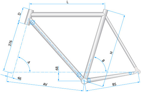 ti bicycle frame RC-S